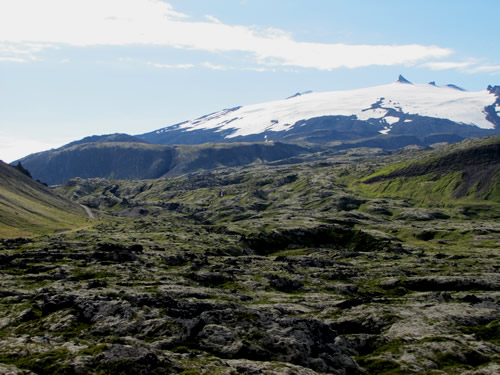 Snæfellsjökull og hraun